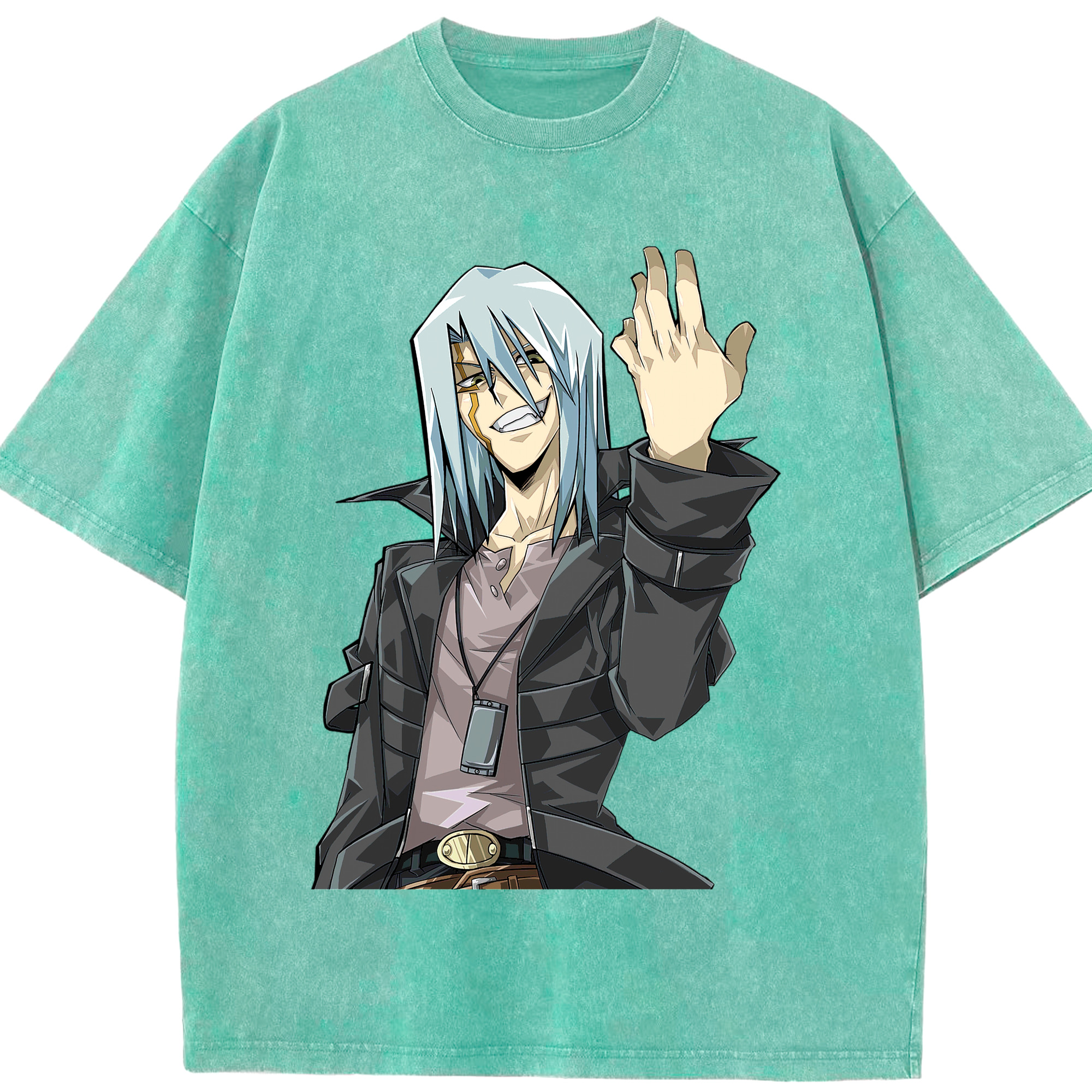 （画像用） 遊☆戯☆王 Yu-Gi-Oh! 綿100% ヴィンテージ風 半袖Tシャツ（フロントプリント）